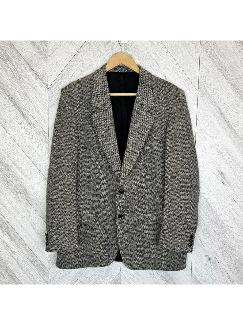 Vintage Harris Tweed Blazer Sport Coat Jacket Mens Size 42R 100% Wool